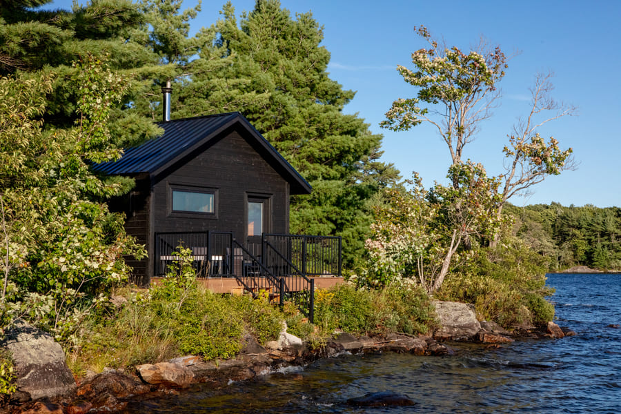 Trout Lake Minimalistic Timber Frame Custom Cottage Ballantyne Builds